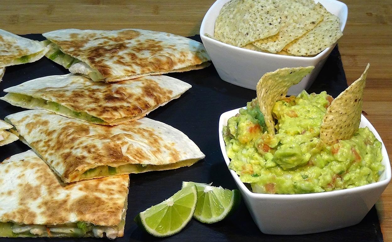 Receta de quesadillas de pollo con guacamole Hoy